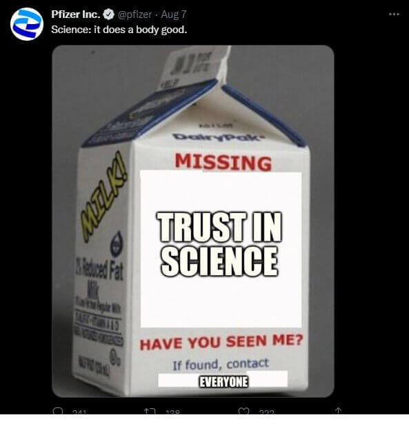 Gen Z Memes - pfizer tweet