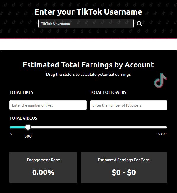 How to Make Money on TikTok - estimated earnings