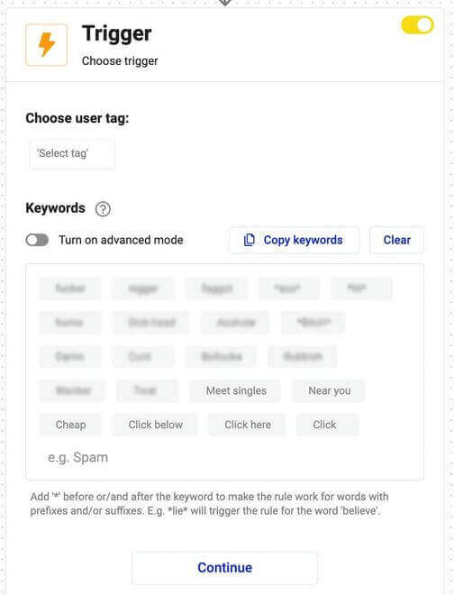 choosing keywords