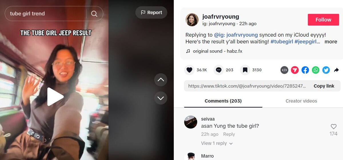 TikTok Trends - Tube Girl but make it Philippines