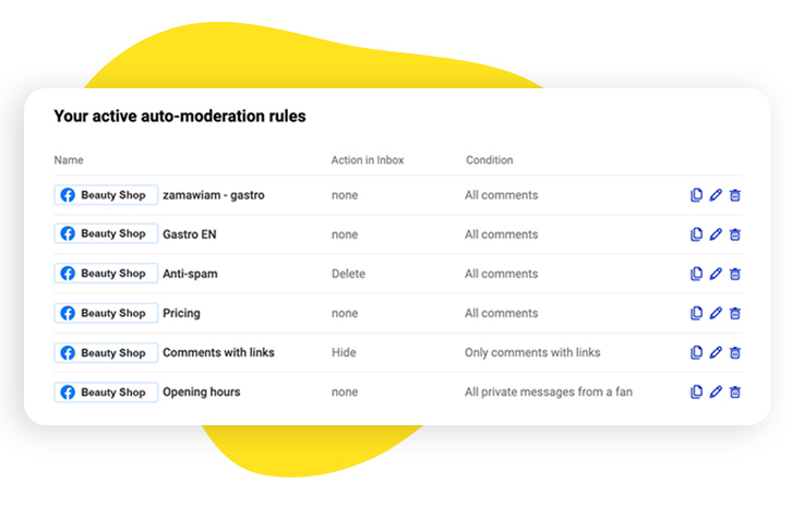 auto-moderation rules
